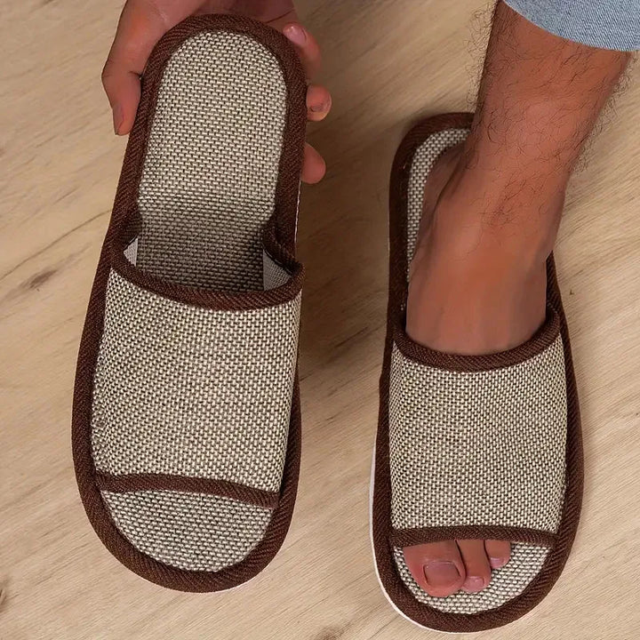 Rob - Mesh Comfort Pantoffels-Lichtbruin-37-38-State of Style