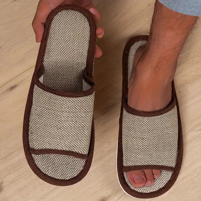 Rob - Mesh Comfort Pantoffels-Lichtbruin-37-38-State of Style