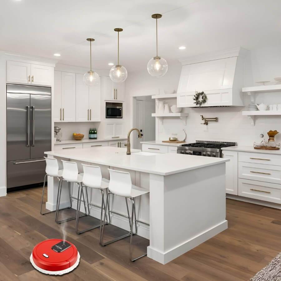 Robot Mop for Home Use - CleanBot-Black-State of Style