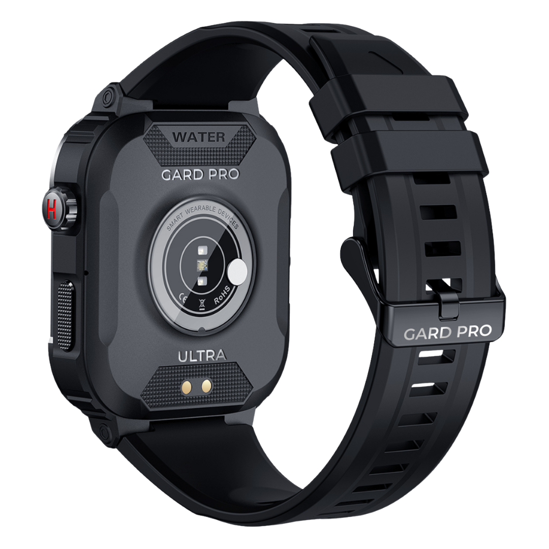 Robust Smartwatch for Men - IronPulse X1-Black-State of Style