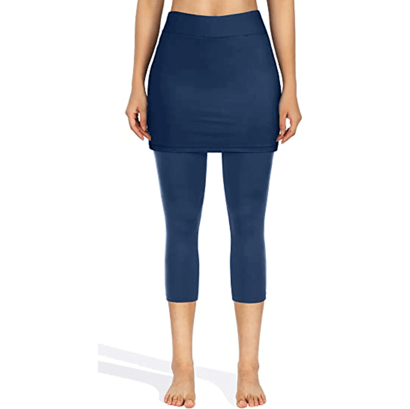 Rock leggings with practical side pockets – Mireille-Wine red-S-State of Style