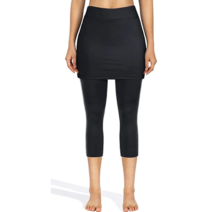 Rock leggings with practical side pockets – Mireille-Wine red-S-State of Style