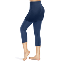 Rock leggings with practical side pockets – Mireille-Wine red-S-State of Style