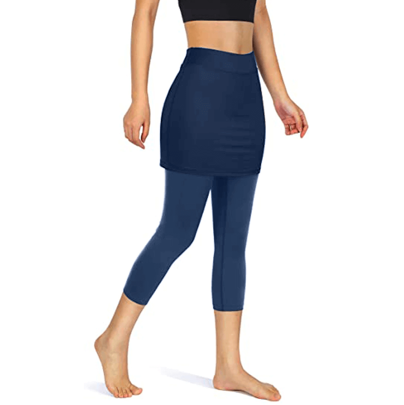 Rock leggings with practical side pockets – Mireille-Wine red-S-State of Style