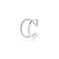 Rol-shaped Creole Earring - Isabelle-Silver-State of Style