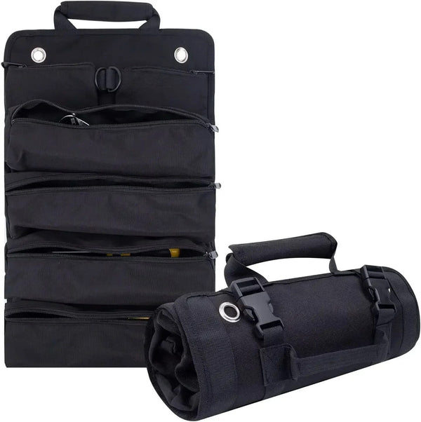 Roll-up Tool Bag for Every Job - ForgeRoll-Black-State of Style
