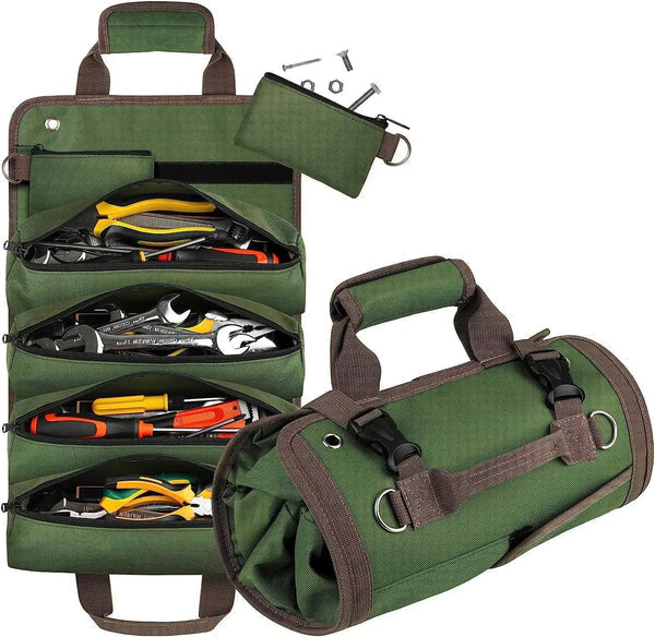 Roll-up Tool Bag for Every Job - ForgeRoll-Green-State of Style