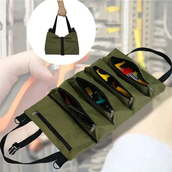 Roll-up Tool Bag for Every Job - ForgeRoll-Green-State of Style