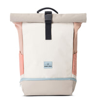 Rolltop Backpack – UrbanFlow-Beige Pink-State of Style