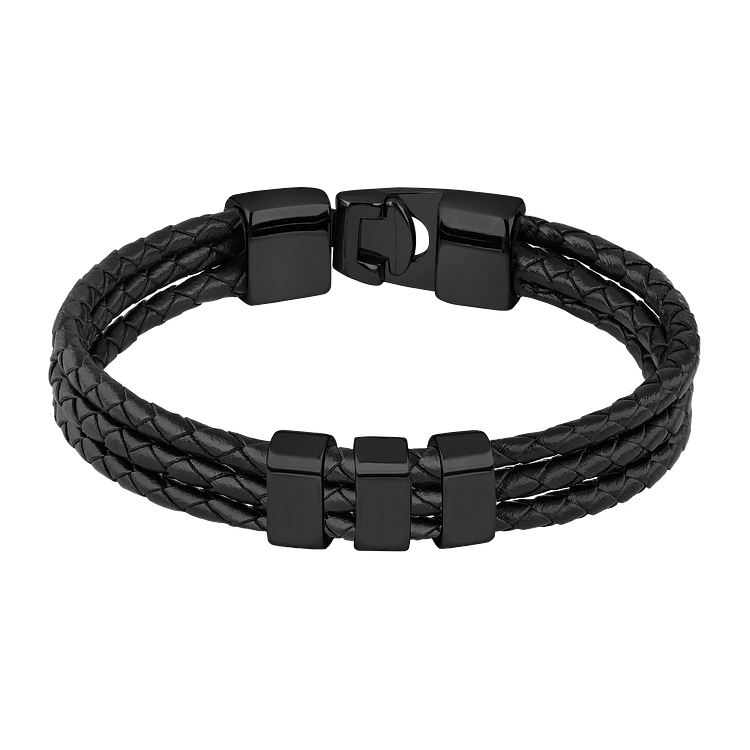 Romance Gravure Armband - Felix-Black-State of Style