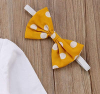 Baby outfit with text & ruffled bottoms – Autumn Magic set