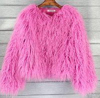 Elegant women's faux fur coat – Soraya