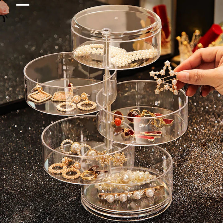 Rotating Round Jewellery Organizer-THREE-State of Style