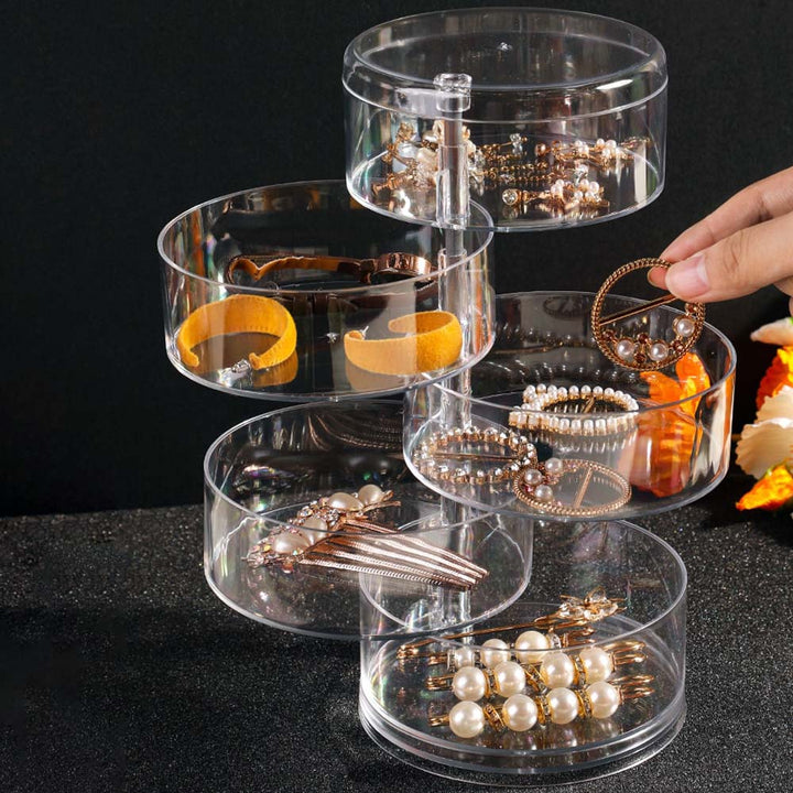 Rotating Round Jewellery Organizer-THREE-State of Style