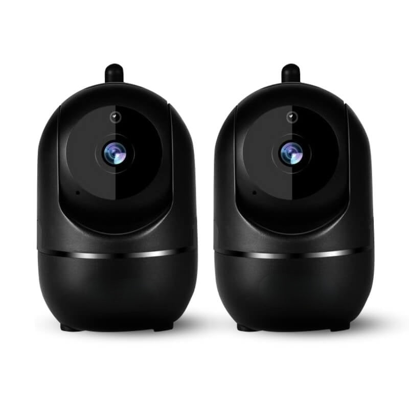 Rotating WiFi Indoor Camera – HomeView Mini-Black-2 Pack-State of Style