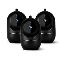 Rotating WiFi Indoor Camera – HomeView Mini-Black-3 Pack-State of Style