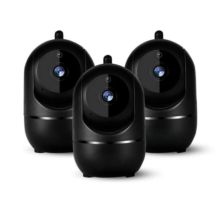 Rotating WiFi Indoor Camera – HomeView Mini-Black-3 Pack-State of Style
