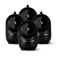 Rotating WiFi Indoor Camera – HomeView Mini-Black-4 Pack-State of Style