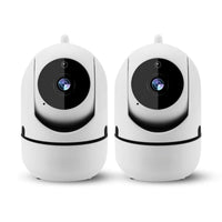 Rotating WiFi Indoor Camera – HomeView Mini-White-2 Pack-State of Style