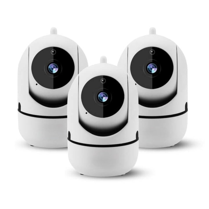 Rotating WiFi Indoor Camera – HomeView Mini-White-3 Pack-State of Style