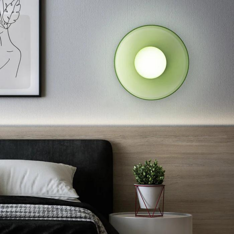 Round Ceiling Lamp with Stylish Functionality - LumiSphere-D25 × H15 cm-Orange-State of Style