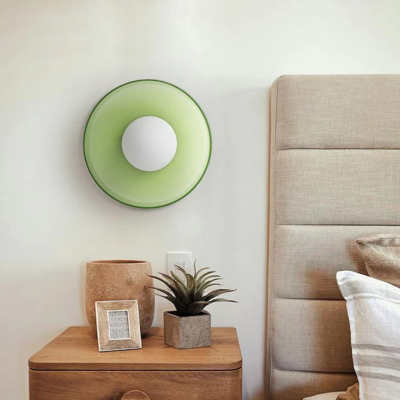 Round Ceiling Lamp with Stylish Functionality - LumiSphere-D25 × H15 cm-Orange-State of Style