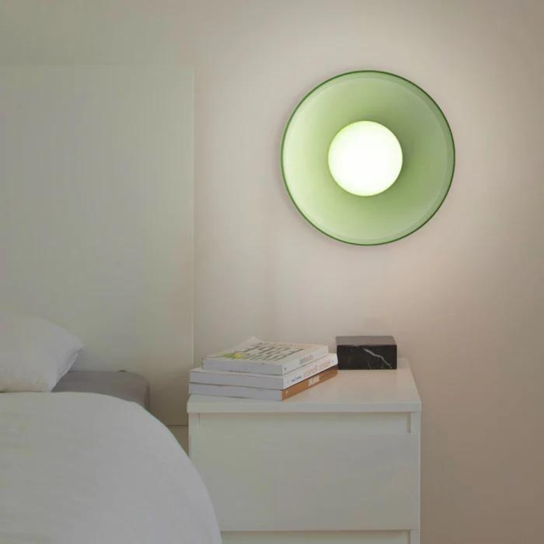 Round Ceiling Lamp with Stylish Functionality - LumiSphere-D25 × H15 cm-Orange-State of Style