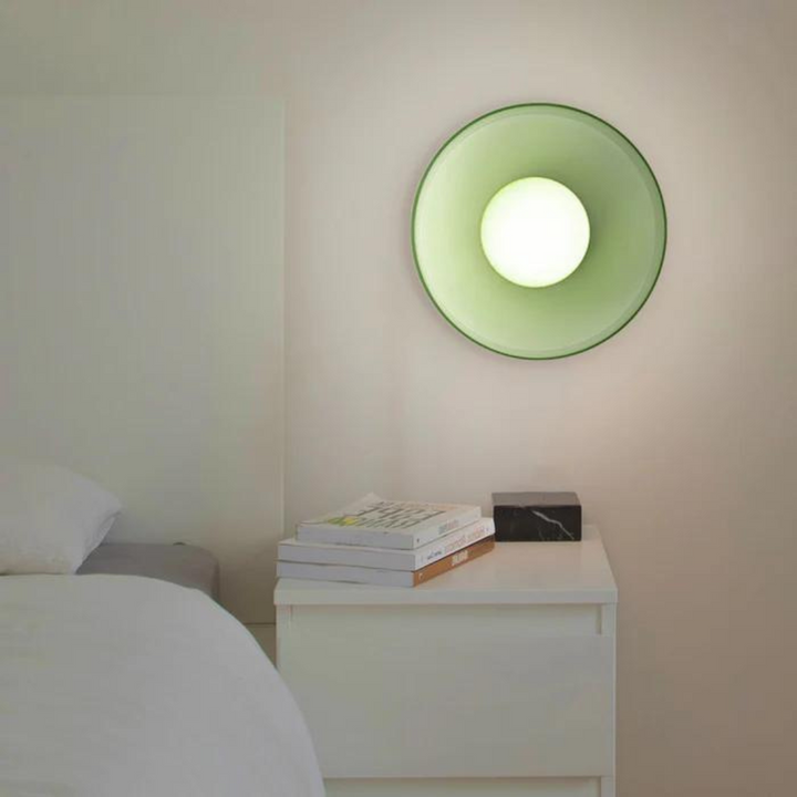 Round Ceiling Lamp with Stylish Functionality - LumiSphere-D25 × H15 cm-Orange-State of Style