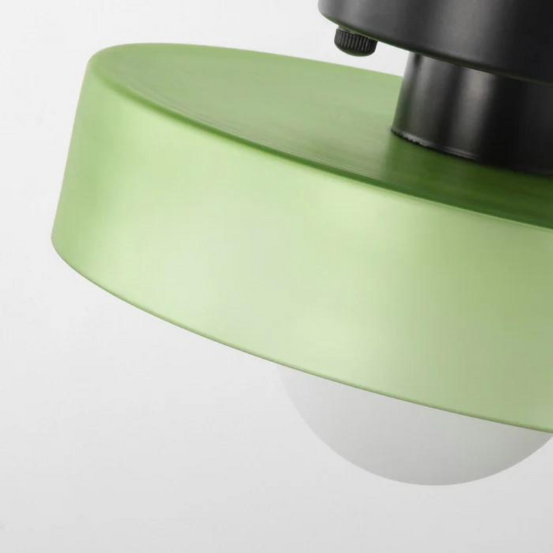 Round Ceiling Lamp with Stylish Functionality - LumiSphere-D25 × H15 cm-Orange-State of Style