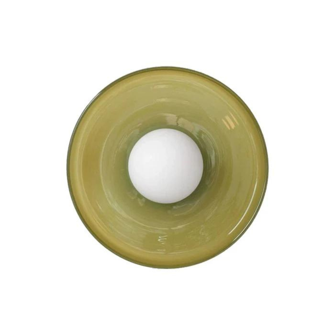 Round Ceiling Lamp with Stylish Functionality - LumiSphere-D25 × H15 cm-Orange-State of Style