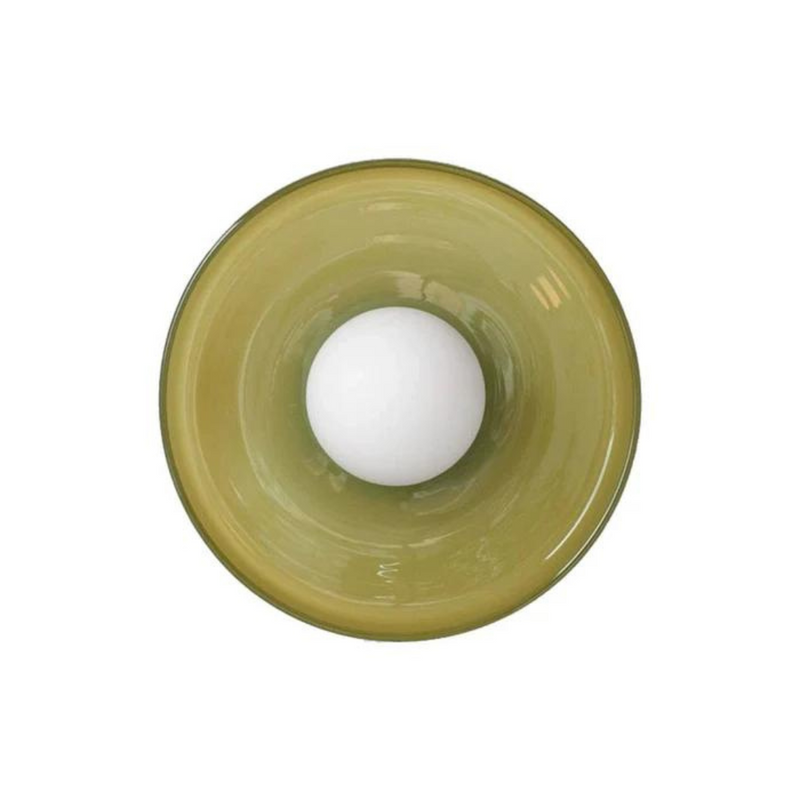 Round Ceiling Lamp with Stylish Functionality - LumiSphere-D25 × H15 cm-Orange-State of Style