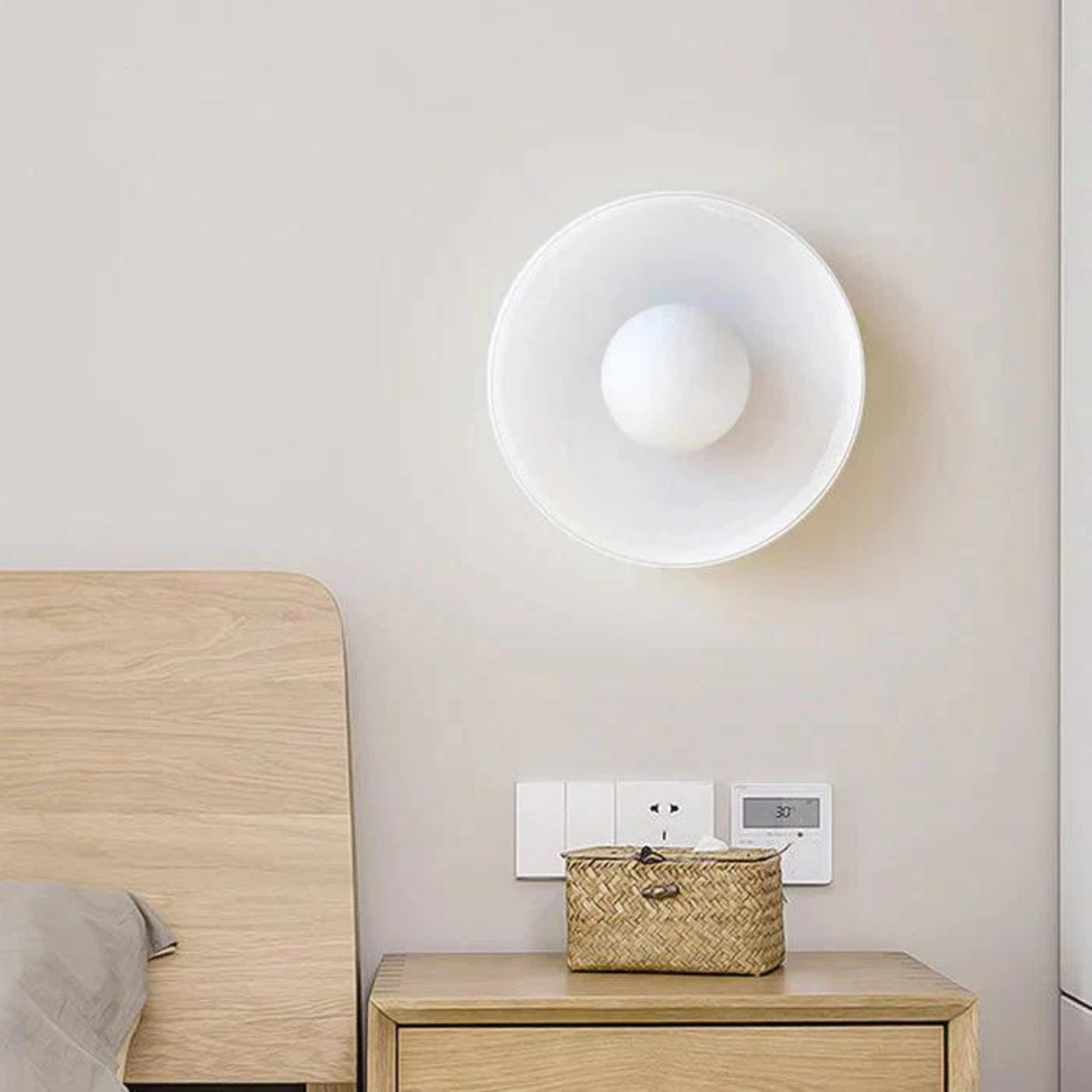 Round Ceiling Lamp with Stylish Functionality - LumiSphere-D25 × H15 cm-Orange-State of Style