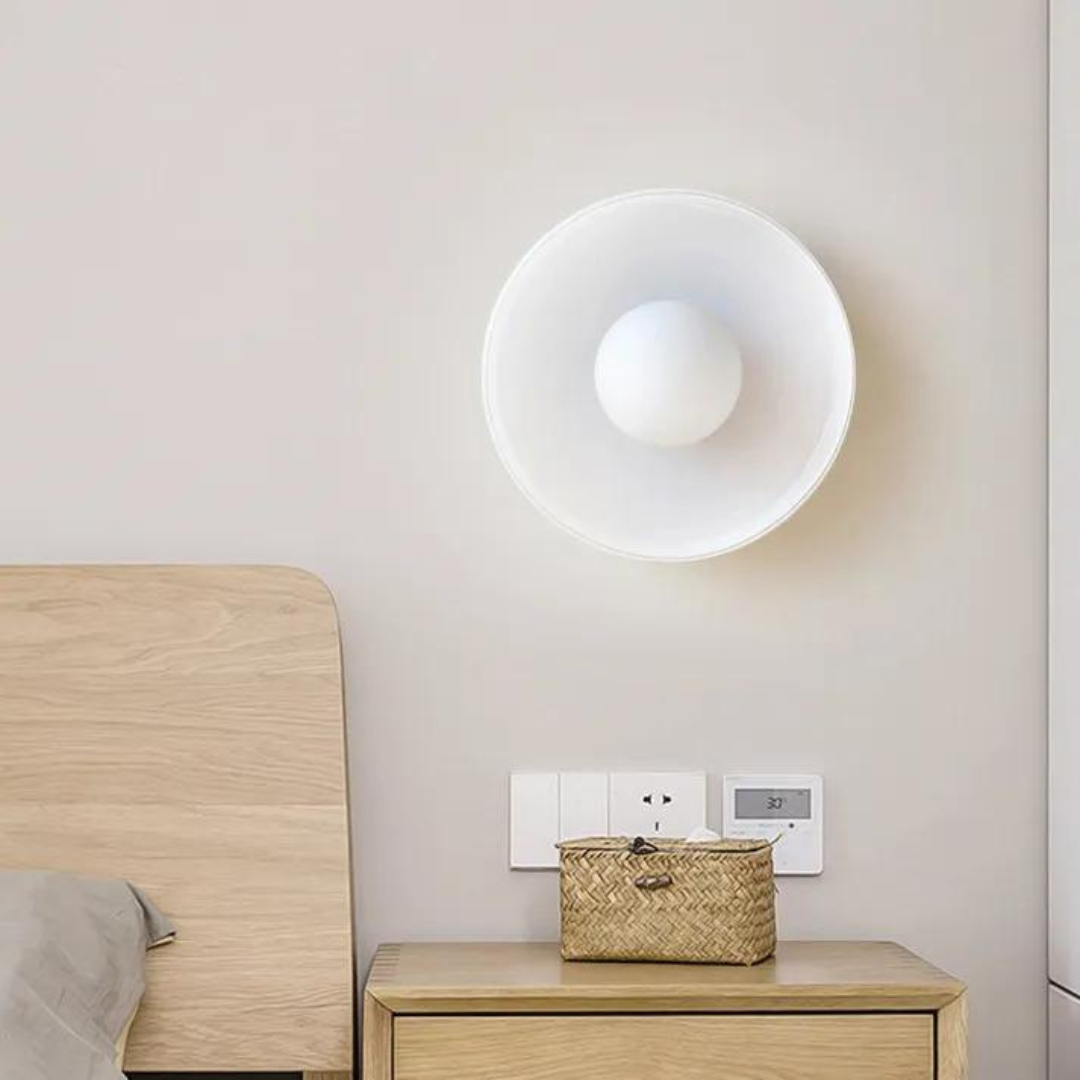 Round Ceiling Lamp with Stylish Functionality - LumiSphere-D25 × H15 cm-Orange-State of Style