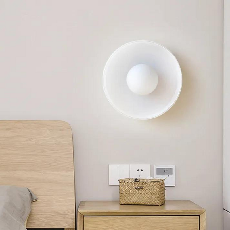 Round Ceiling Lamp with Stylish Functionality - LumiSphere-D25 × H15 cm-Orange-State of Style