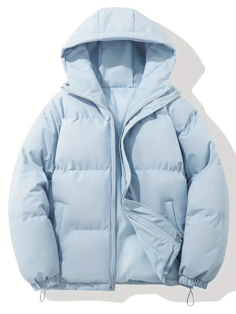 Ruben Comfortable Men's Winter Jacket-Light Blue-M-State of Style