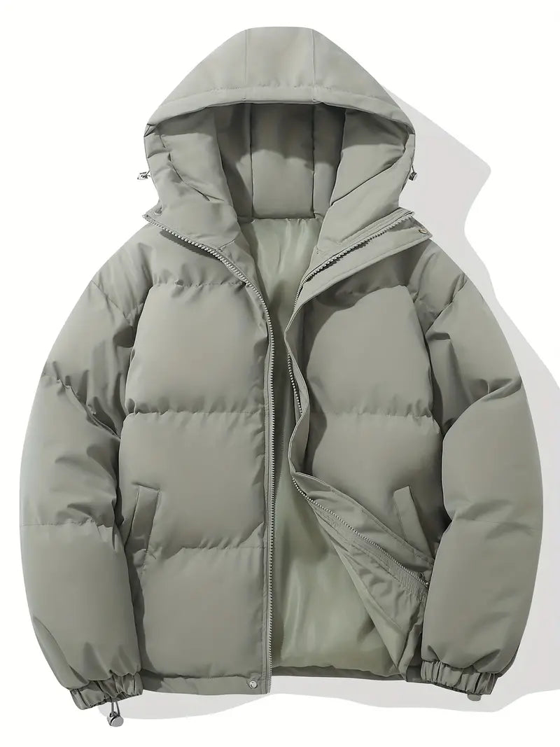 Ruben Comfortable Men's Winter Jacket-Light Grey-M-State of Style
