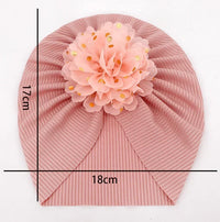 Soft baby turban hat with ruffles – Autumn Magic CuddleShine (Buy One Get One Free)