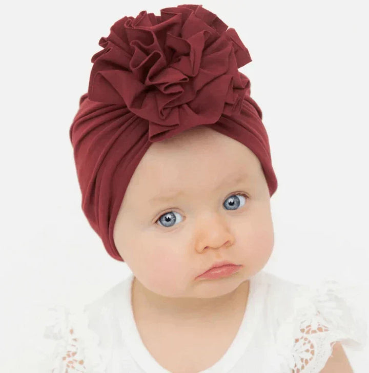 Soft baby turban hat with ruffles – Autumn Magic CuddleShine (Buy One Get One Free)
