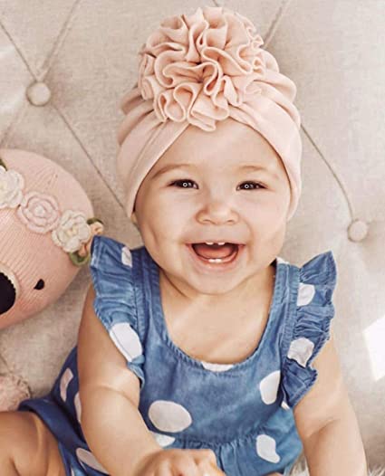 Soft baby turban hat with ruffles – Autumn Magic CuddleShine (Buy One Get One Free)