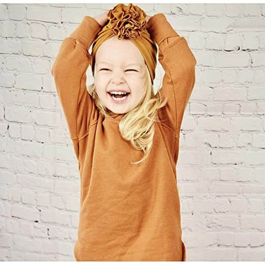 Soft baby turban hat with ruffles – Autumn Magic CuddleShine (Buy One Get One Free)