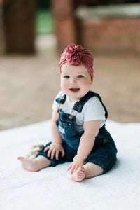 Soft baby turban hat with ruffles – Autumn Magic CuddleShine (Buy One Get One Free)