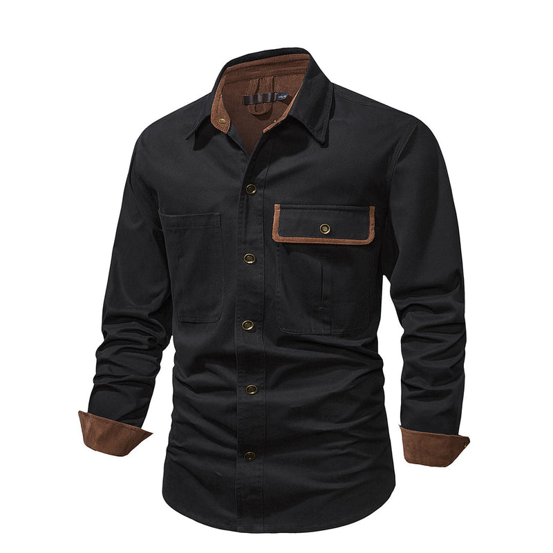 Rugged Men's Shirt - Lars-Black-S-State of Style