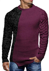 Rugged Men's Sweater – Damian-Bordeaux Grey-M-State of Style
