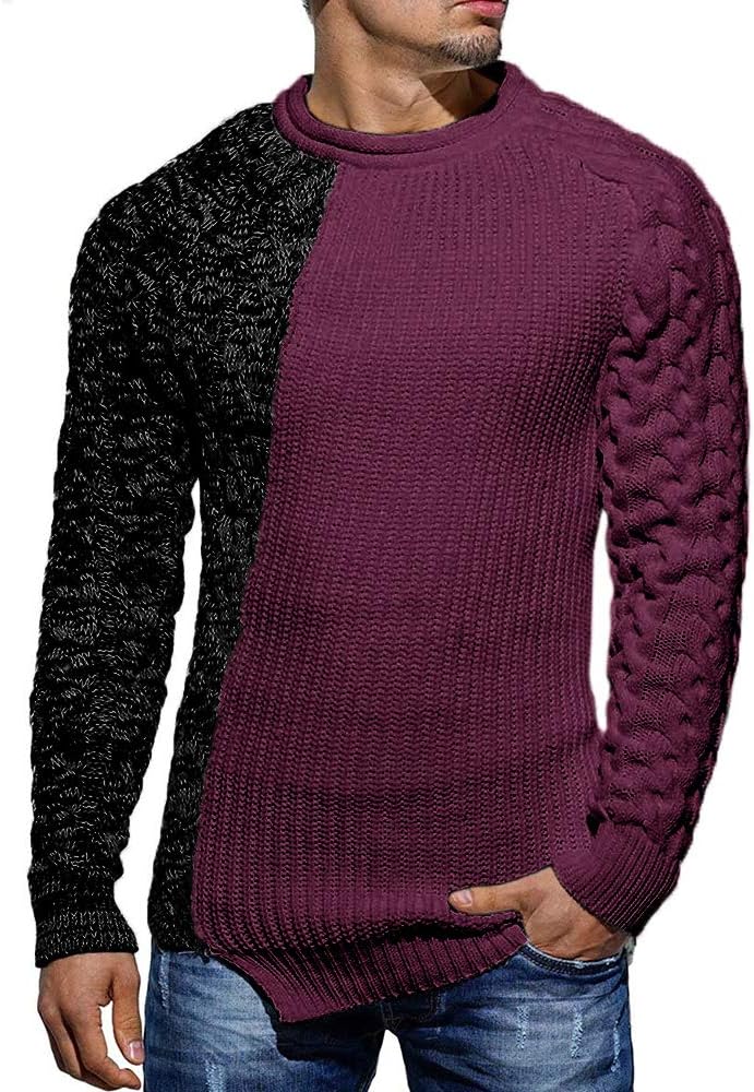 Rugged Men's Sweater – Damian-Bordeaux Grey-M-State of Style