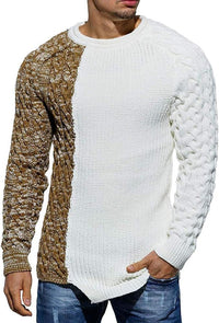 Rugged Men's Sweater – Damian-White Brown-M-State of Style