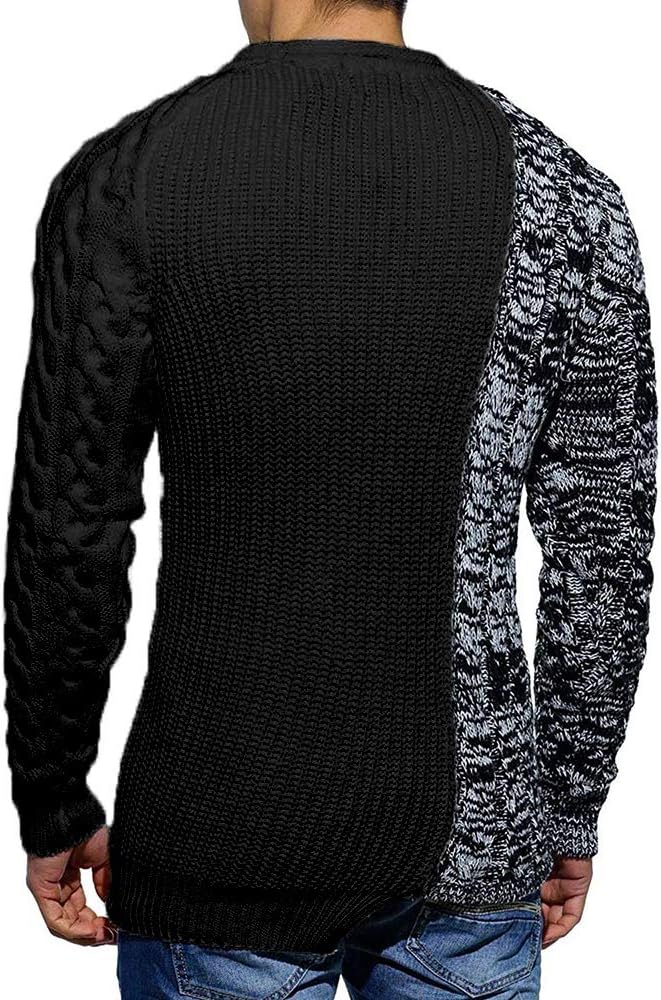 Rugged Men's Sweater – Damian-White Grey-M-State of Style