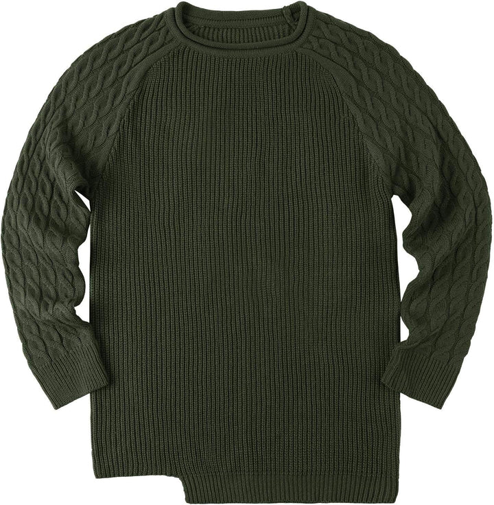 Rugged Men's Sweater – Damian-White Grey-M-State of Style