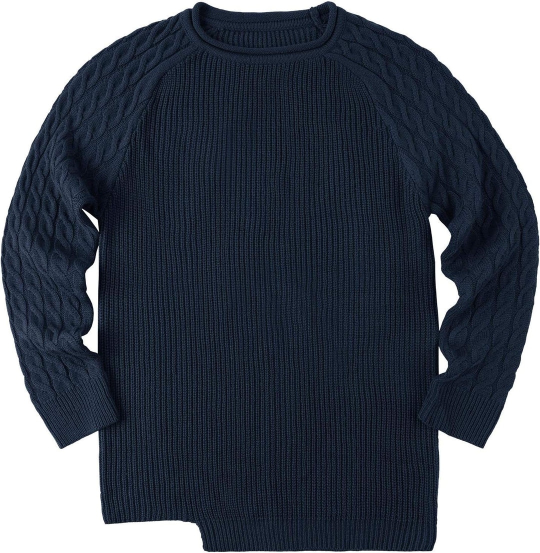 Rugged Men's Sweater – Damian-White Grey-M-State of Style