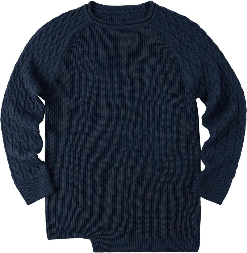 Rugged Men's Sweater – Damian-White Grey-M-State of Style