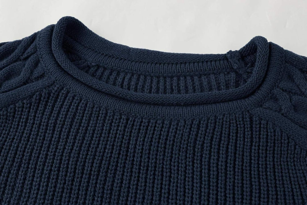 Rugged Men's Sweater – Damian-White Grey-M-State of Style